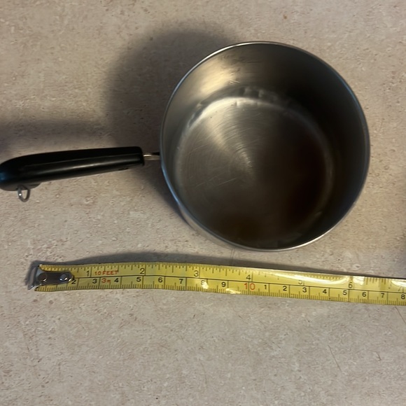 VINTAGE 60s REVERE WARE COPPER BOTTOM 1 CUP MINI SAUCE PAN BUTTER WARMER - Picture 6 of 6